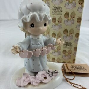 Precious Moments You Have Touched So Many Hearts E-2821 Figurine 1983 Box Tag